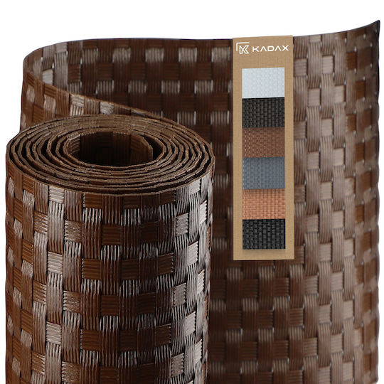 Kadax Material pentru Împrejmuire Grădină 100x100buc 1buc Brown