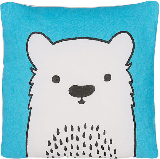 Perna Decorativă Bumbac Albastră Waranasi 45 X 45 Cm