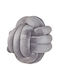Decorative Velvet Pillow Gray Malni 30 X 30 Cm