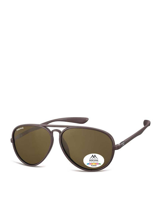 Montana Eyewear Bărbătești Ochelari de soare cu Maro Cadru și Maro Polarized Lentilă MP29A