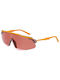 Nike Sunglasses with Yellow Plastic Frame and Silver Lens FN0301-815