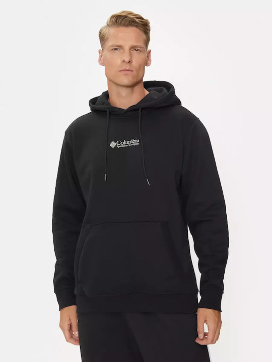 Columbia Men's Sweatshirt with Hood and Pockets black