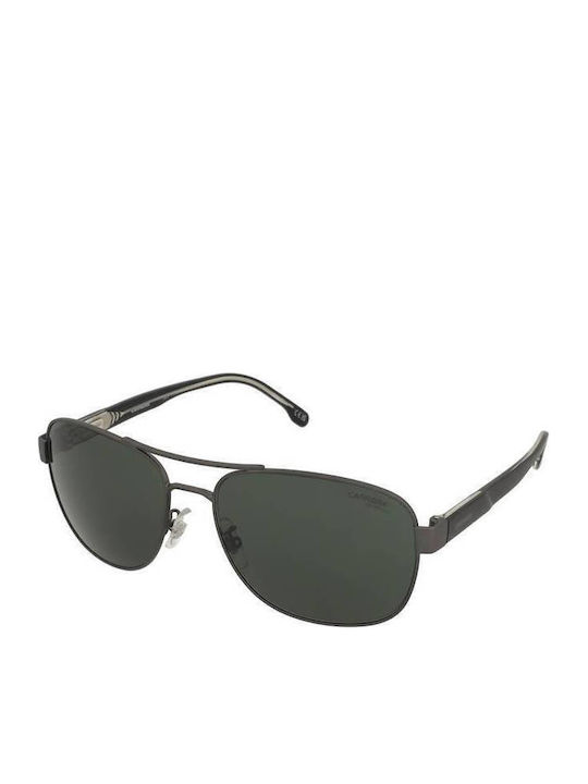 Carrera Unisex Sunglasses With Black Metallic Frame And Grey Lens