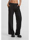 Damen Stoff Hose Black