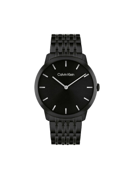 Calvin Klein Watch Battery with Black Metal Bracelet