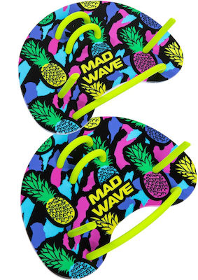 Mad Wave Finger Swimming Hand Paddles Multicolored