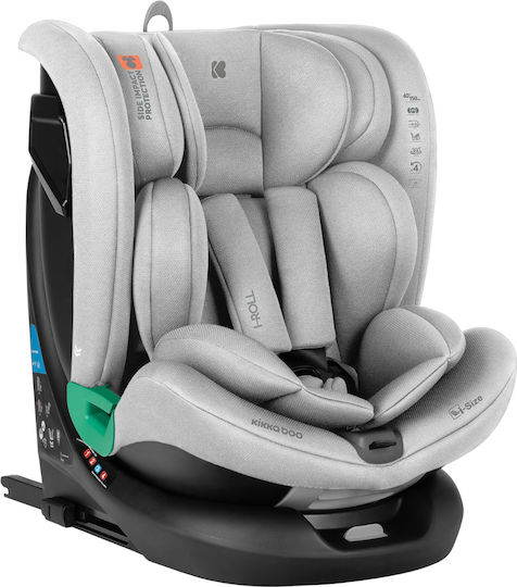 Kikka Boo I-Roll Καθισματάκι Αυτοκινήτου i-Size με Isofix Light Grey 0-36 kg