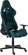 Beliani Warrior Καρέκλα Gaming Δερματίνης με Ρυθμιζόμενα Μπράτσα Dark Green