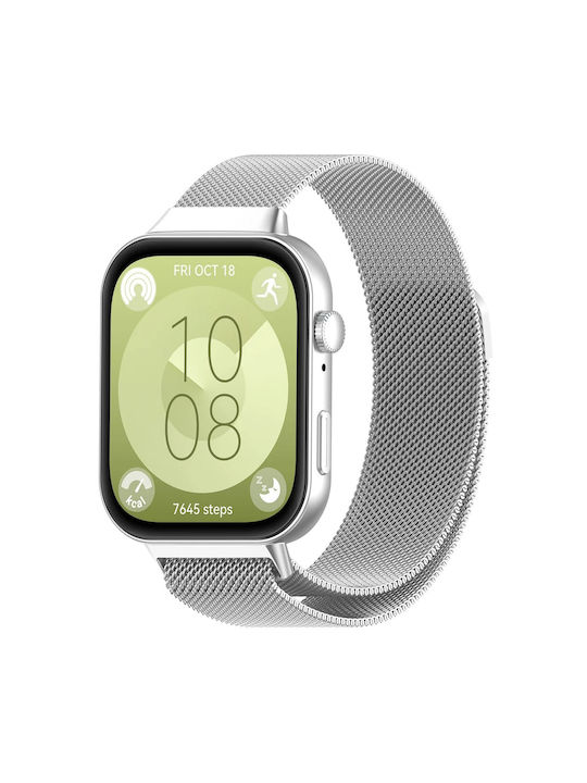 Techsuit Strap Stainless Steel Silver (Huawei Watch Fit 3)