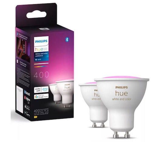 Philips Smart Bulb LED for Socket GU10 RGBW 400lm Dimmable