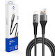 Lito USB-A to Lightning Cable 18W Μαύρο 1m