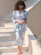 Set Kimono Pants Scrunchie Porcelain