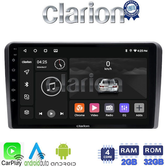 Clarion Автомобилна Аудио Система (Блутут/USB/WiFi/GPS/Apple-Carplay/Android-Auto) с Тъчскрийн 9"