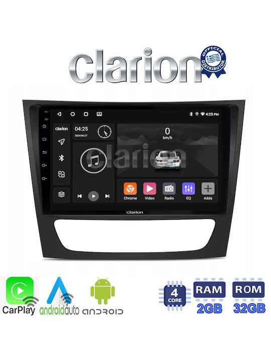 Clarion Ηχοσύστημα Αυτοκινήτου για Mercedes-Benz E Class 2003>2009 (Bluetooth/USB/WiFi/GPS/Apple-Carplay/Android-Auto) με Οθόνη Αφής 9"