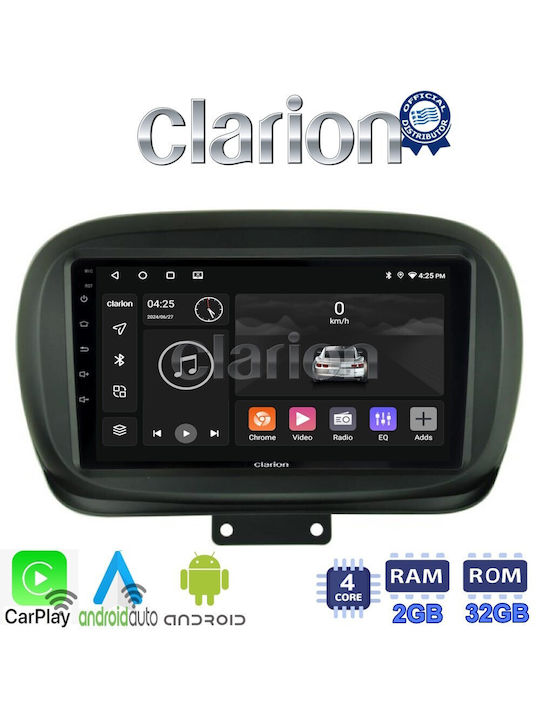 Clarion Car Audio System for Fiat 500X 2014> (Bluetooth/USB/WiFi/GPS/Apple-Carplay/Android-Auto)