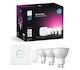 Philips Smart Λάμπες LED 4.2W για Ντουί GU10 Ρυθμιζόμενο Λευκό 400lm 3τμχ