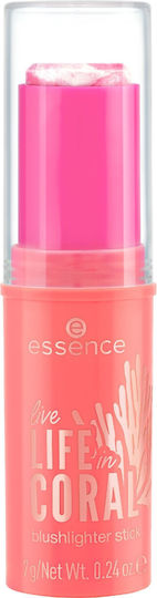 Essence Live Life In Coral Blushlighter Stick Glowin' Coraltastic Baby 01 7g