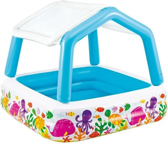 Intex Sun Shade Piscină Pentru Copii Rotundă 295lt Gonflabilă 157x122cm Albastră