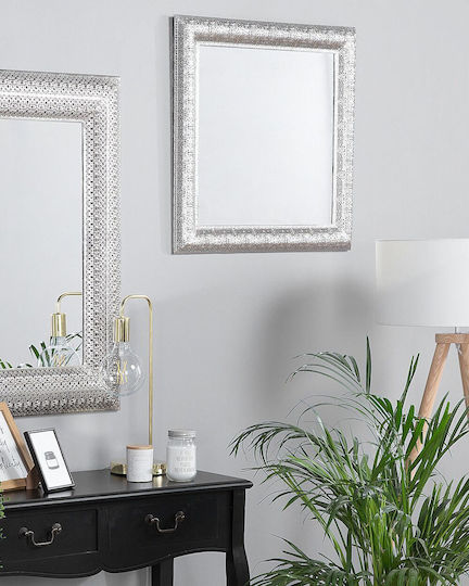 Silver Wall Mirror 65 Cm Cavan