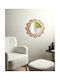 Codolet Wall Mirror with Gold Metallic Frame Diameter 60cm