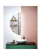 Led Half-round Wall Mirror 50 X 100 Cm Silver Loue