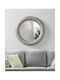 80 cm Silber Wandspiegel Channay
