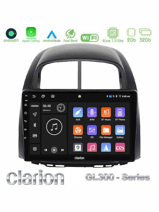 Clarion Sistem Audio Auto pentru Daihatsu Sirion Subaru Justy 2005-2010 (Bluetooth/USB/WiFi/GPS/Apple-Carplay/Android-Auto) cu Ecran Tactil 10"