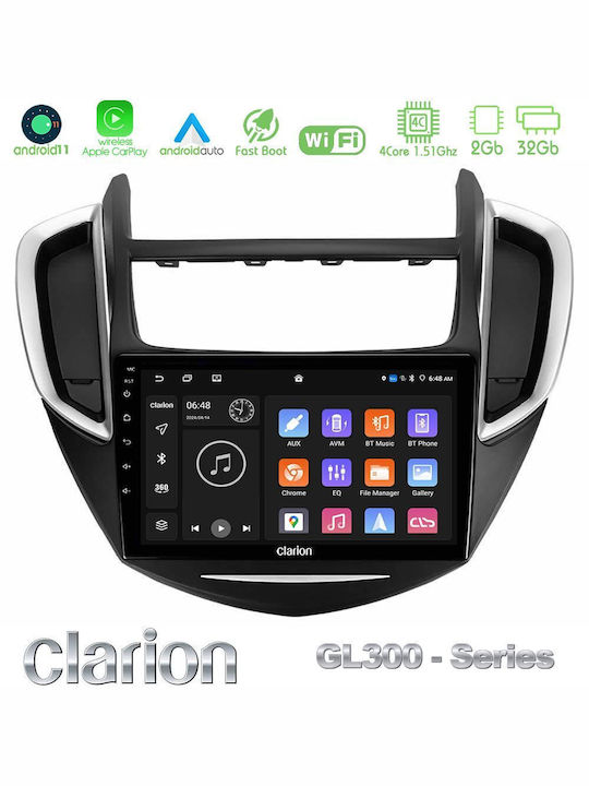Clarion Ηχοσύστημα Αυτοκινήτου για Chevrolet Trax 2013-2020 (Bluetooth/USB/WiFi/GPS/Apple-Carplay/Android-Auto) με Οθόνη Αφής 9"