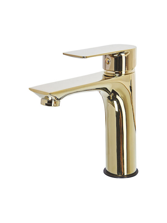 Beliani Mixing Sink Faucet Gold