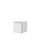 Roco RO5 Окачен Шкаф за Хол от Дърво White/Black с LED Осветление 37x39x37cm