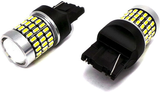 LED 7440 W21W 12-24V Canbus 2100lm Weiße Glühbirne mit Linse