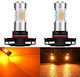 LED H16 12-24V Canbus Orange Glühbirne