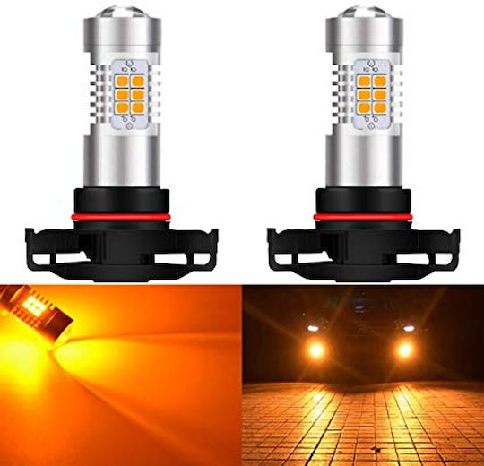 LED H16 12-24V Canbus Orange Glühbirne