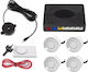 4 Parking Sensors Buzzer Control Unit Set White