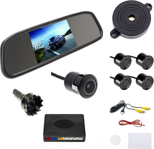 Reversing Camera Parking Sensors Screen In Mirror Set