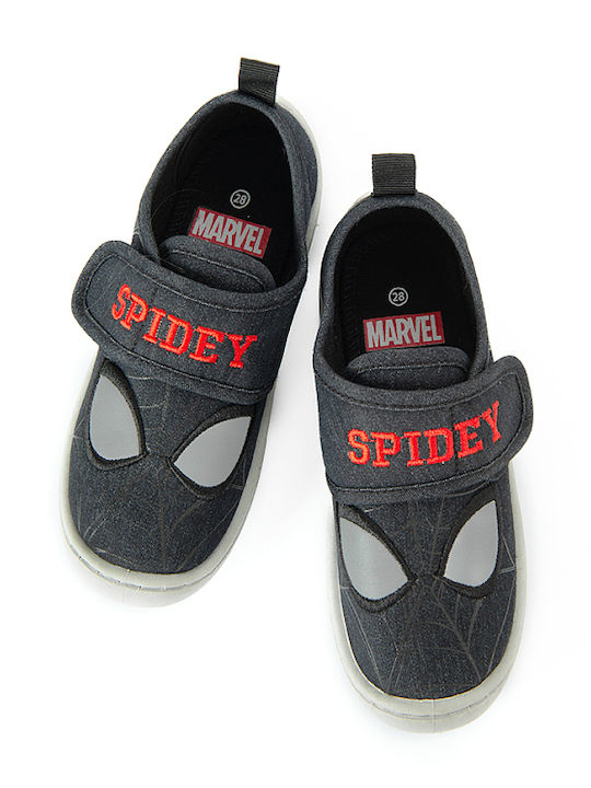 Παντόφλες Μαύρες Spiderman