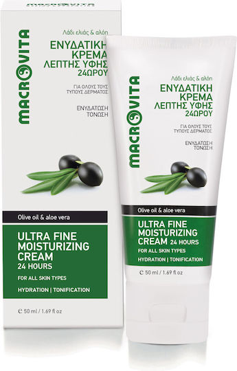 Macrovita Olive Oil & Aloe Vera Licht 24h Creme Gesicht Tag mit Aloe Vera 50ml