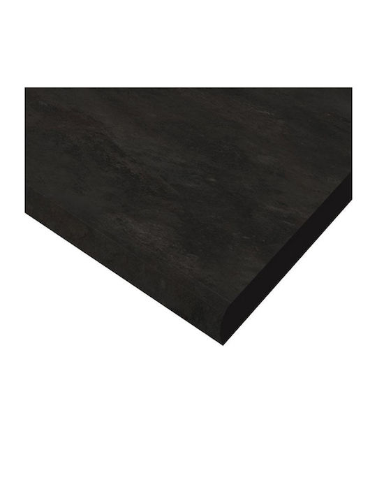 Fylliana Kitchen Counter made of Particleboard Black 120x60x2.8cm 11012191 1pcs