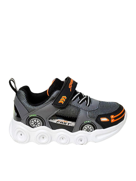 Παιδικά Sneakers με Σκρατς Γκρι