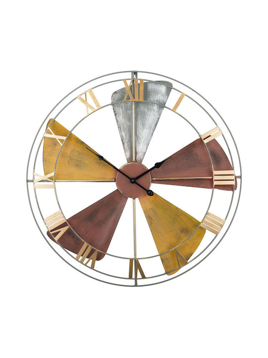 Multicolored Wall Clock Ø 60 Cm Wikon