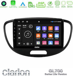 Clarion Car-Audiosystem für Hyundai i10 2008-2014 (Bluetooth/USB/WiFi/GPS/Apple-Carplay/Android-Auto) mit Touchscreen 9"