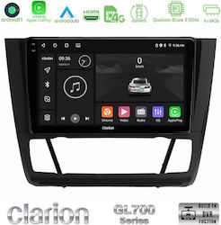 Clarion Sistem Audio Auto pentru BMW E81 / E82 / E87 6125 cu A/C (Bluetooth/USB/WiFi/GPS/Apple-Carplay/Android-Auto) cu Ecran Tactil 9"