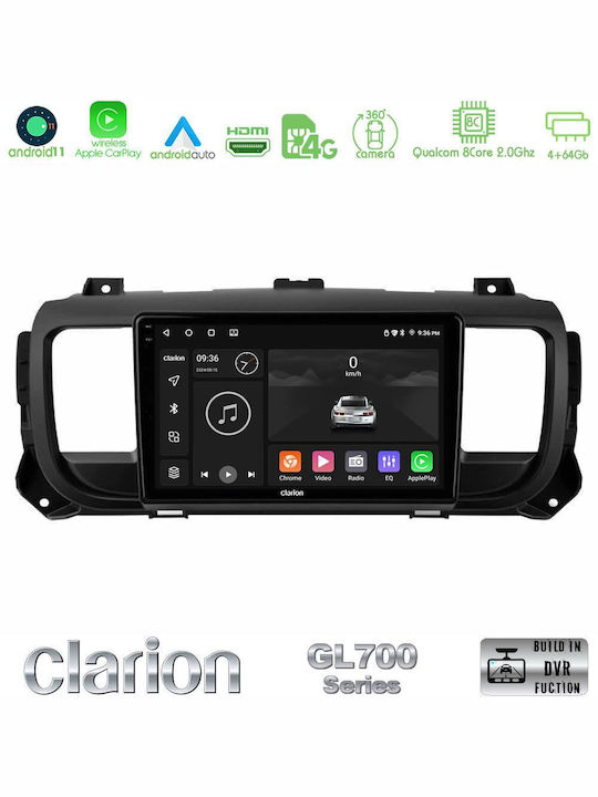 Clarion Автомобилна Аудио Система (Блутут/USB/WiFi/GPS/Apple-Carplay/Android-Auto) с Тъчскрийн 9"