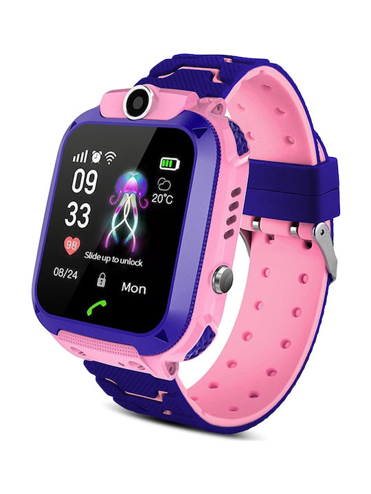 Kinder-Smartwatch mit Kautschuk/Plastikarmband Rosa