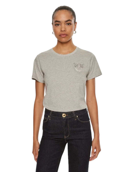 Pinko Damen T-shirt Gray