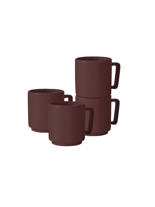 Berlinger Haus Set Căni Maro De ceramică Albe 3...