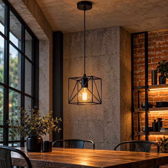 Elmark Pendant Light Black with Socket E27