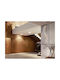 Siloe Leuchte Wand mit Integrierter LED Schwarz 17x102cm