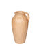 Beliani Dekorative Keramikvase Orange