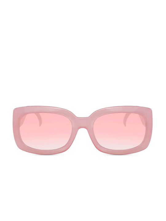 LimeShade Women's Sunglasses with Pink Plastic Frame and Pink Gradient Lens LS6480